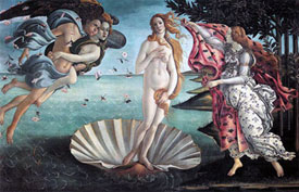 Source Wikipedia: Birth of Venus Botticelli